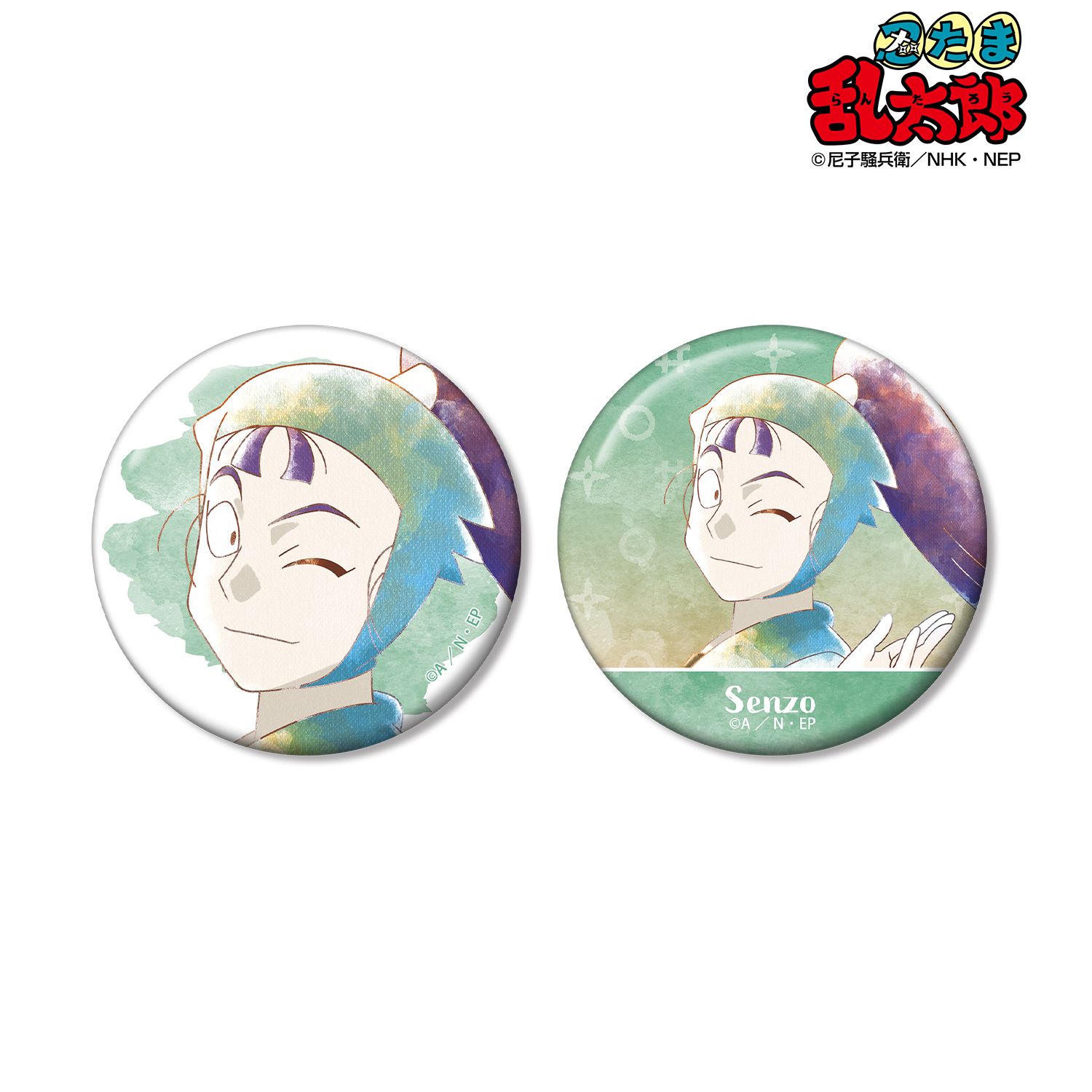 忍たま乱太郎_立花仙蔵 Ani-Art aqua label 第3弾 缶バッジ2個セット