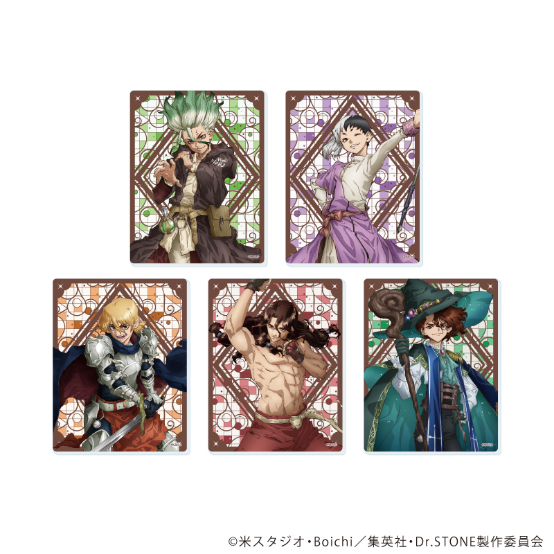 Dr.STONE_アクリルカード20/RPGver. コンプリートセット(全5種)(描き下ろしイラスト)【コンプリートセット/5個入り】