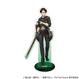 進撃の巨人_描き下ろし リヴァイ 冬の歩み・線画ver. 特大アクリル