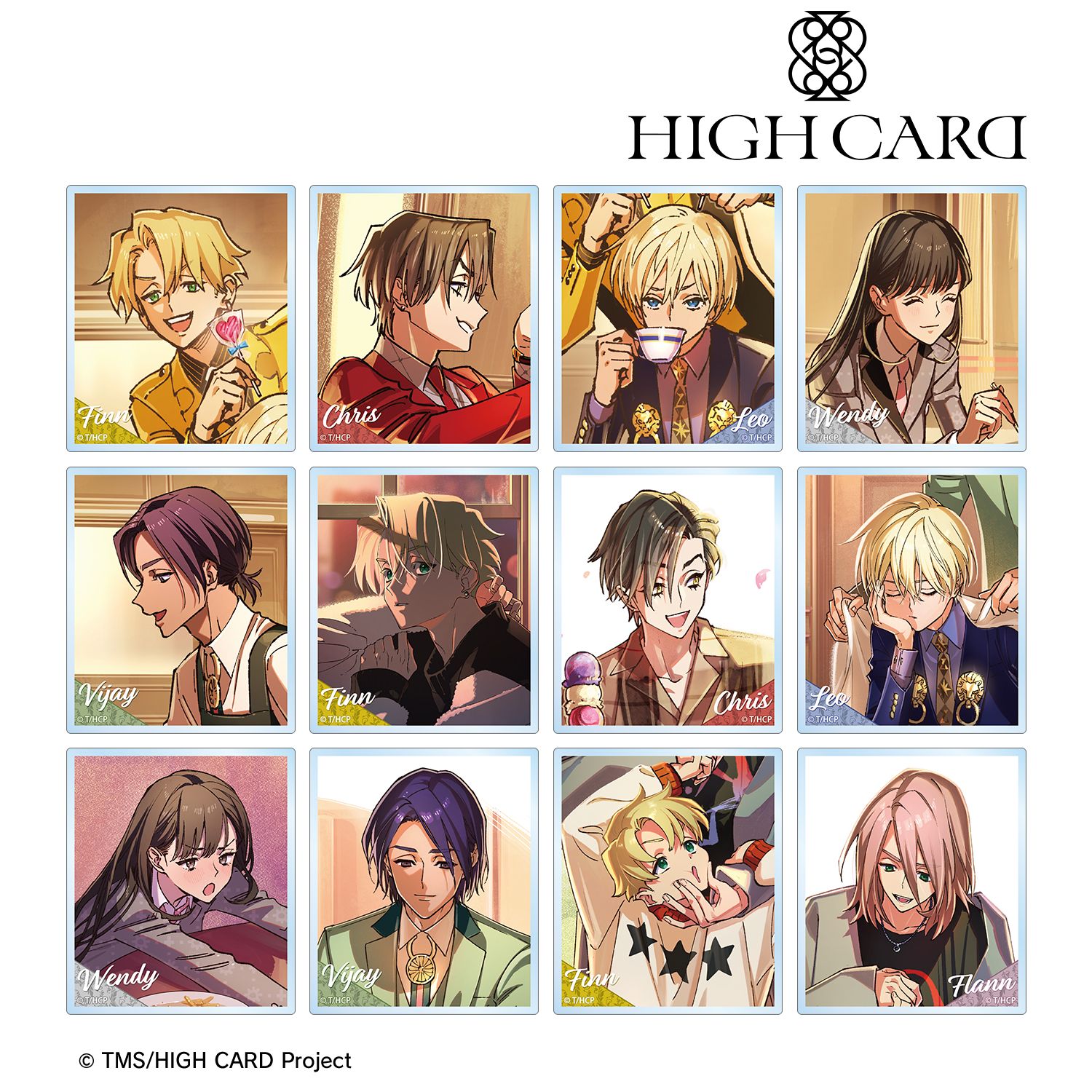 HIGH CARD_トレーディング エンディングイラスト アクリルカード(単位/コンプリートBOX/12パック入り)