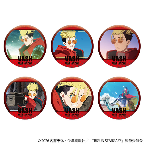 TRIGUN STARGAZE_推しキャラバッジコレクション／ヴァッシュ　【BOX／6個入り】