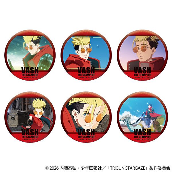 TRIGUN STAMPEDE　トライガンスタンピード　キャラバッジコレクション TRIGUN STARGAZE_推しキャラバッジコレクション／ヴァッシュ 【BOX／6
