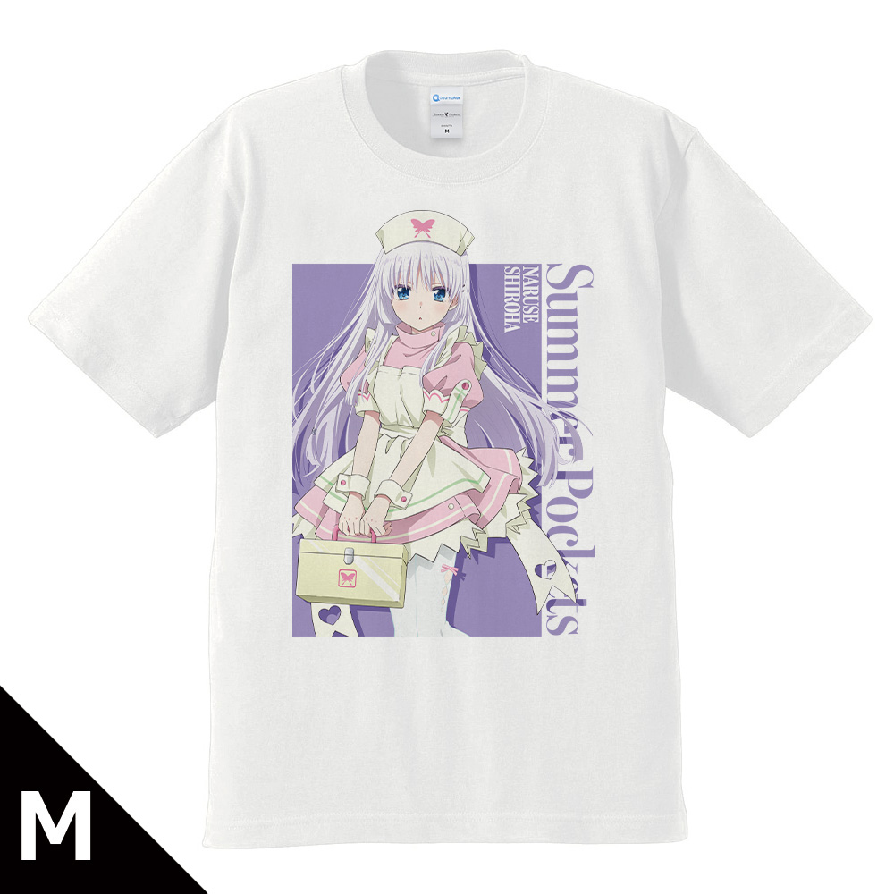 Summer Pockets_Mサイズ_Tシャツ 鳴瀬 しろは ナースメイドver. 【描き下ろし】