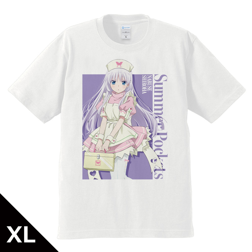 Summer Pockets_XLサイズ_Tシャツ 鳴瀬 しろは ナースメイドver