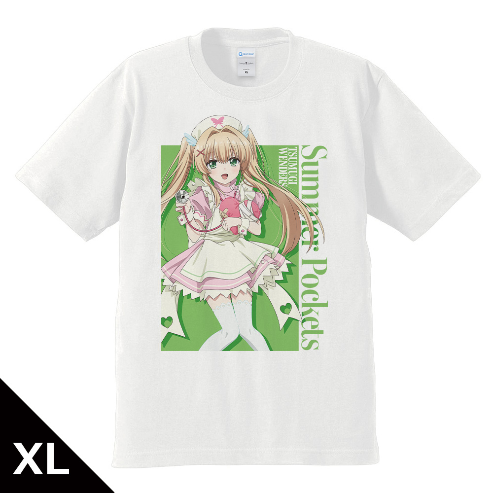 Summer Pockets_XLサイズ_Tシャツ 紬 ヴェンダース ナースメイドver. 【描き下ろし】