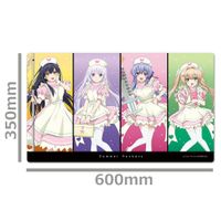Summer Pockets ラバーストラップ全8種コンプリートセット Summer Pockets_キャラクターラバーマット しろは＆蒼＆鴎＆紬 ナース