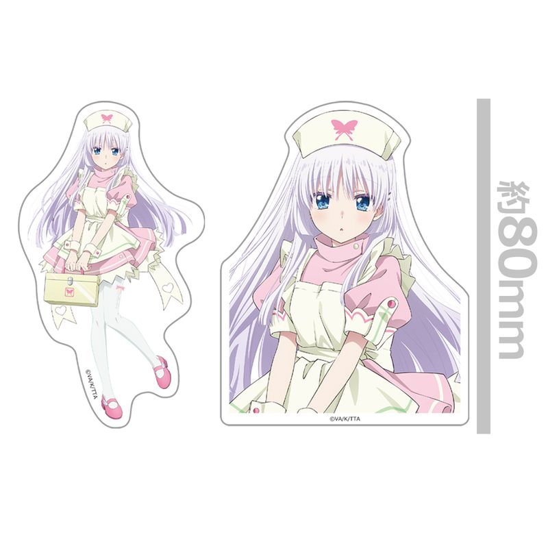 Summer Pockets_ダイカットステッカーセット 鳴瀬 しろは ナースメイド