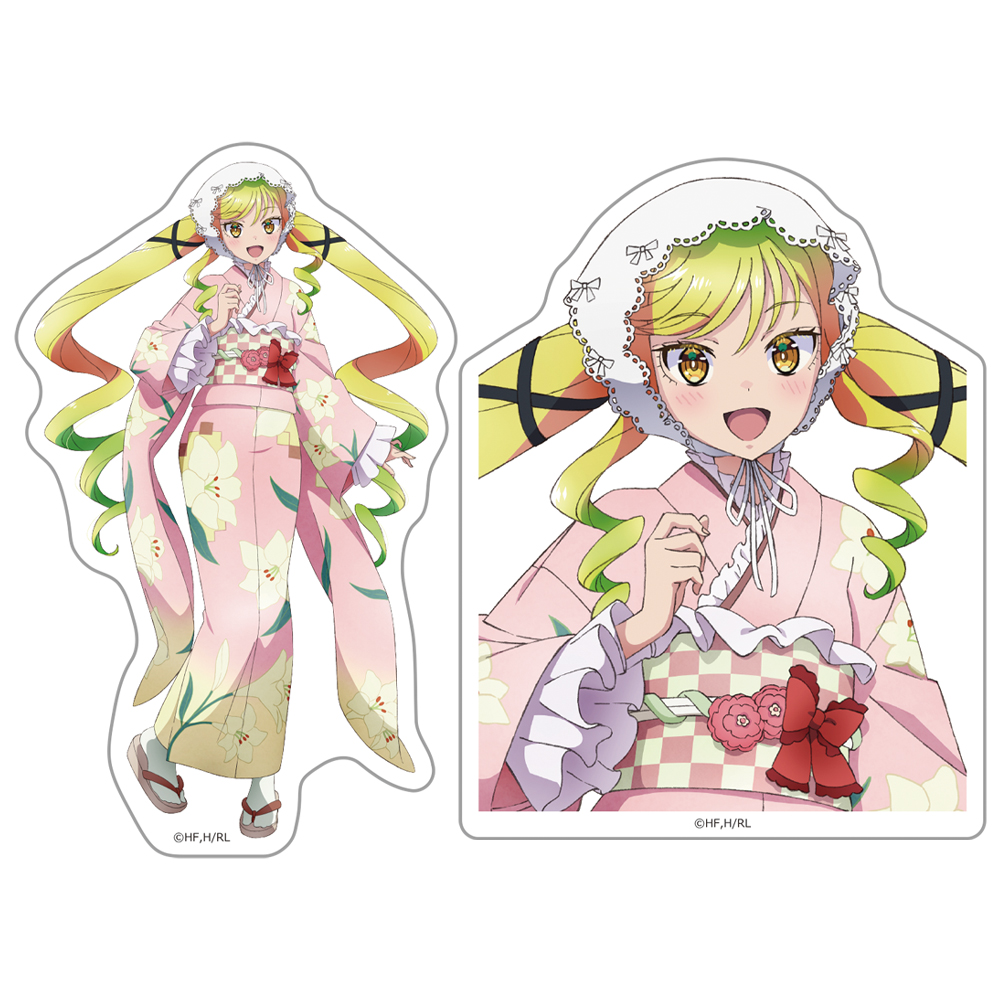 ロックは淑女の嗜みでして_ダイカットステッカーセット 鈴ノ宮りりさ 振袖ver.【描き下ろし】