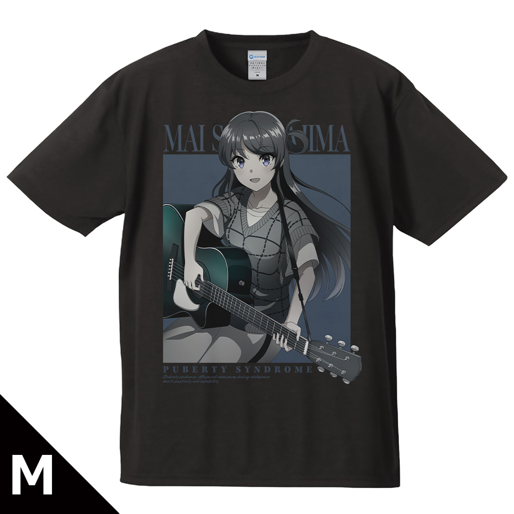 青春ブタ野郎はサンタクロースの夢を見ない_Mサイズ_Tシャツ 桜島麻衣 ギターガールver. 【描き下ろし】