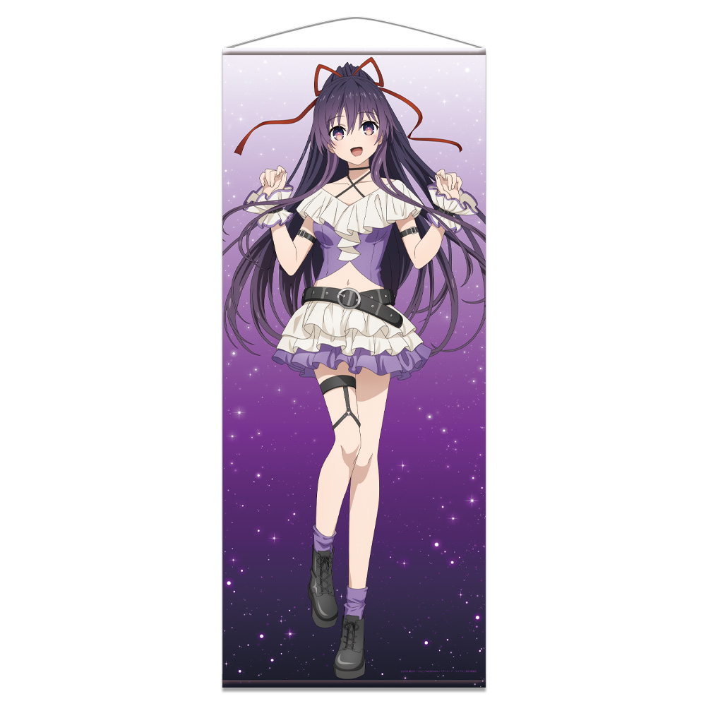 デート・ア・ライブV_ほぼ等身大タペストリー 夜刀神十香 ゴシックパンク ホワイトver. 【描き下ろし】