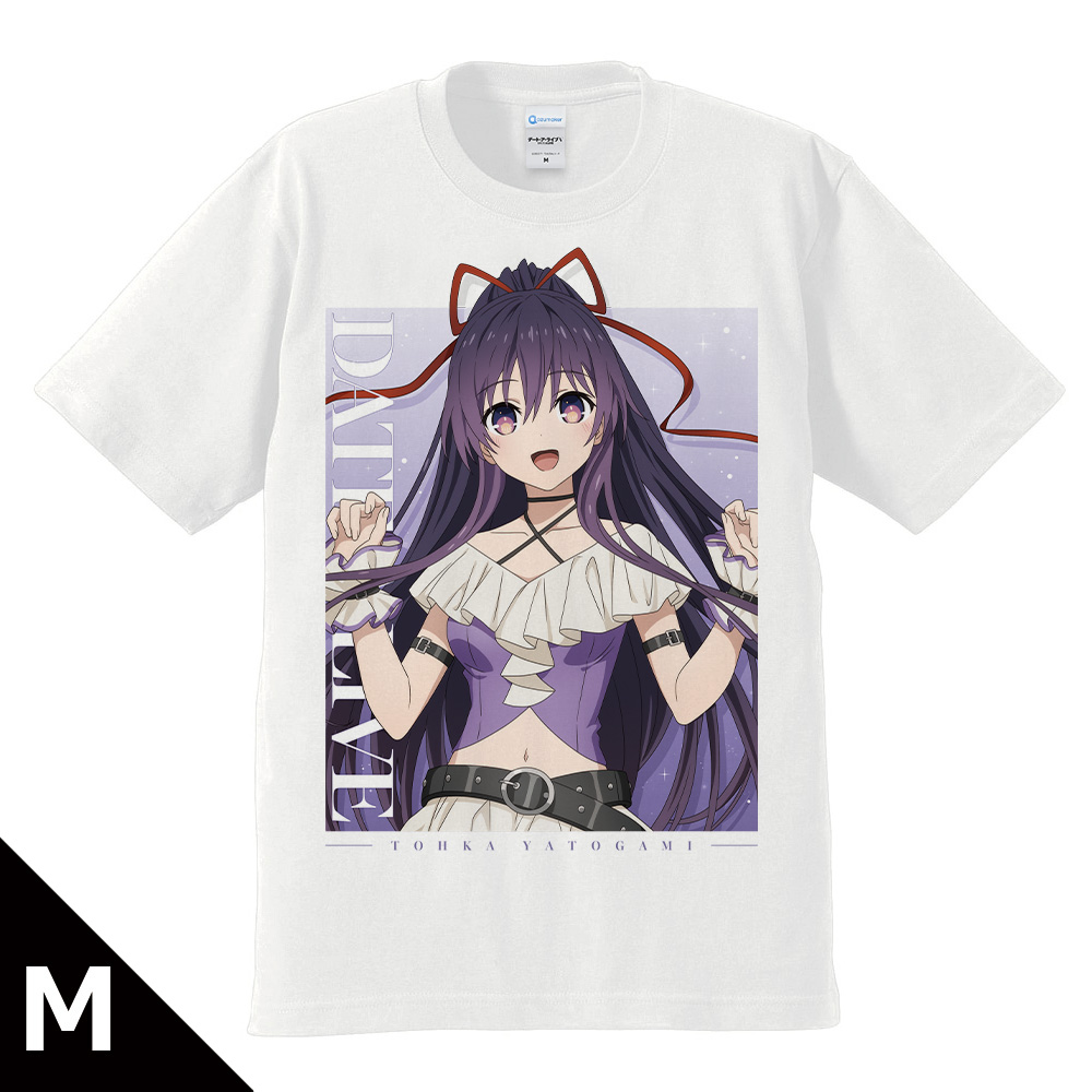 デート・ア・ライブV_Mサイズ_Tシャツ 夜刀神十香 ゴシックパンク ホワイトver. 【描き下ろし】