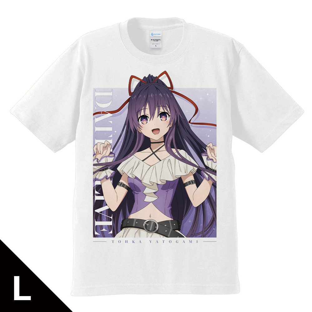 デート・ア・ライブV_Lサイズ_Tシャツ 夜刀神十香 ゴシックパンク ホワイトver. 【描き下ろし】