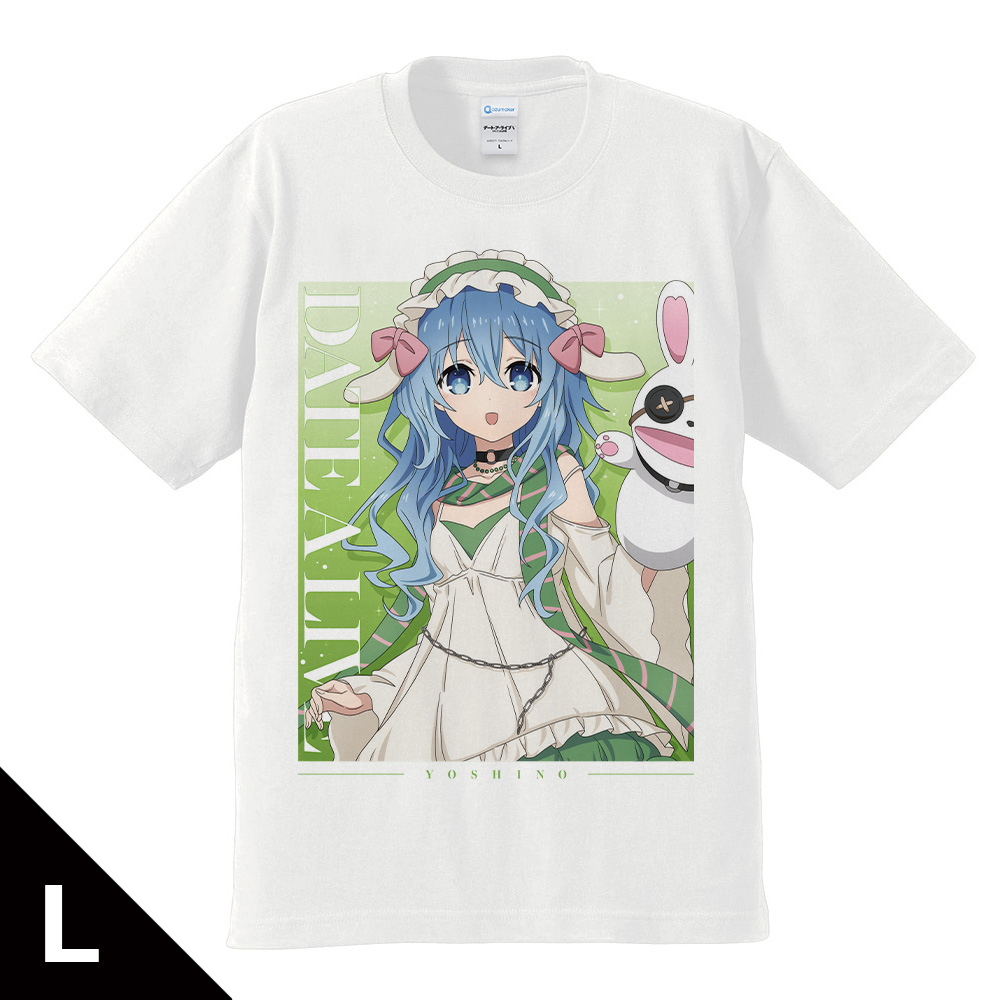 デート・ア・ライブV_Lサイズ_Tシャツ 四糸乃 ゴシックパンク ホワイトver. 【描き下ろし】