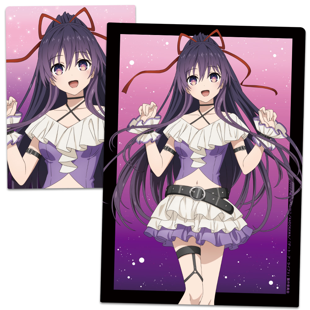 デート・ア・ライブV_クリアファイル 夜刀神十香 ゴシックパンク ホワイトver. 【描き下ろし】