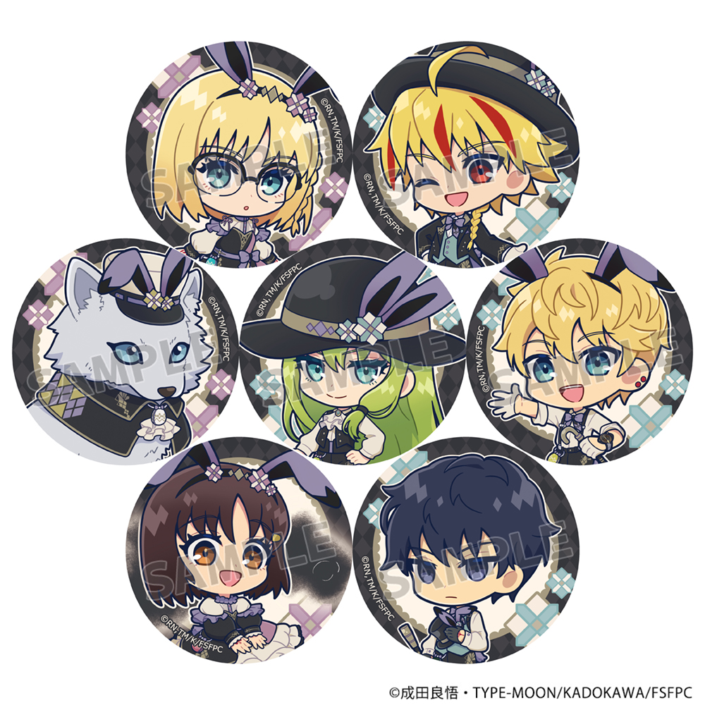 Fate/strange Fake_トレーディング缶バッジ(ミニキャラ) 　【BOX／7個入り】