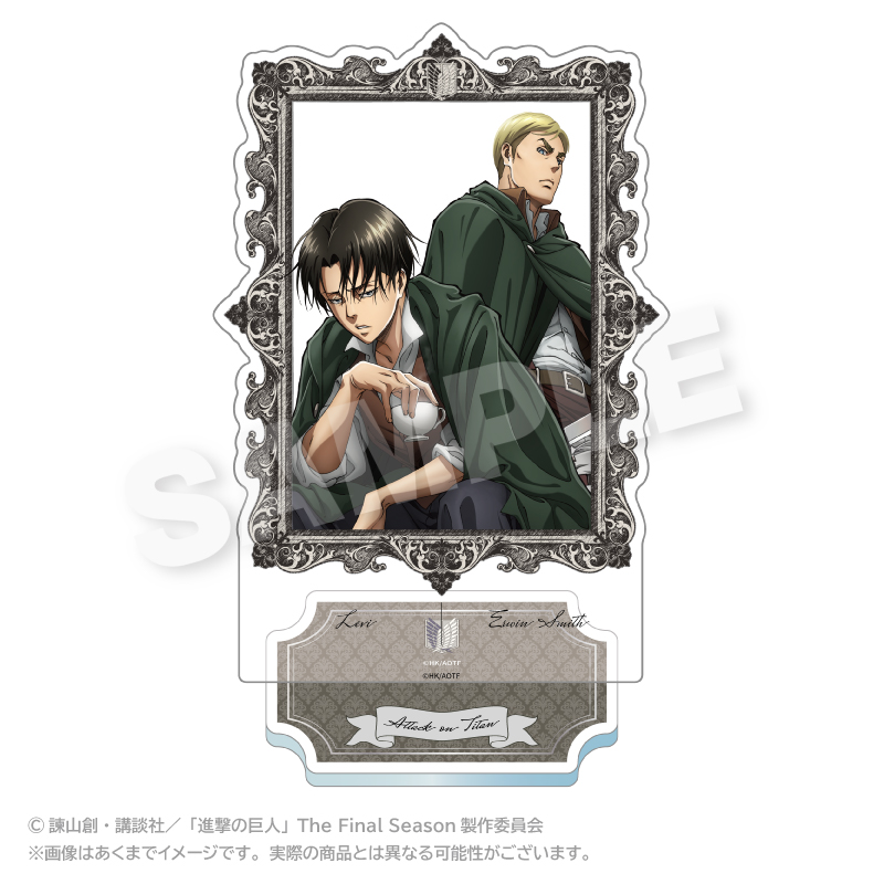 進撃の巨人_額縁アクリルスタンド リヴァイ＆エルヴィン