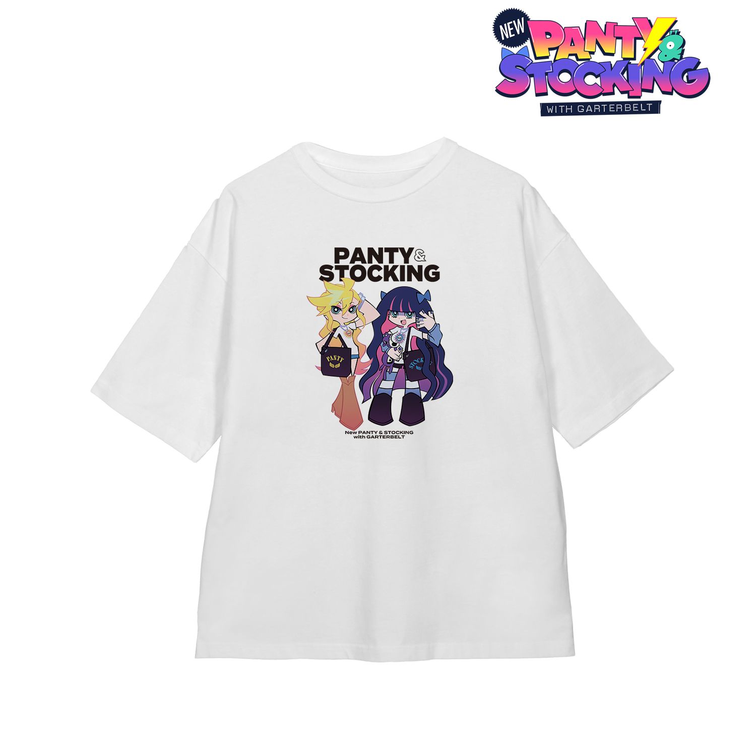 New PANTY ＆ STOCKING with GARTERBELT_(サイズ/L)_描き下ろし パンティ&ストッキング モデルver. BIGシルエットTシャツ ver.Aユニセックス