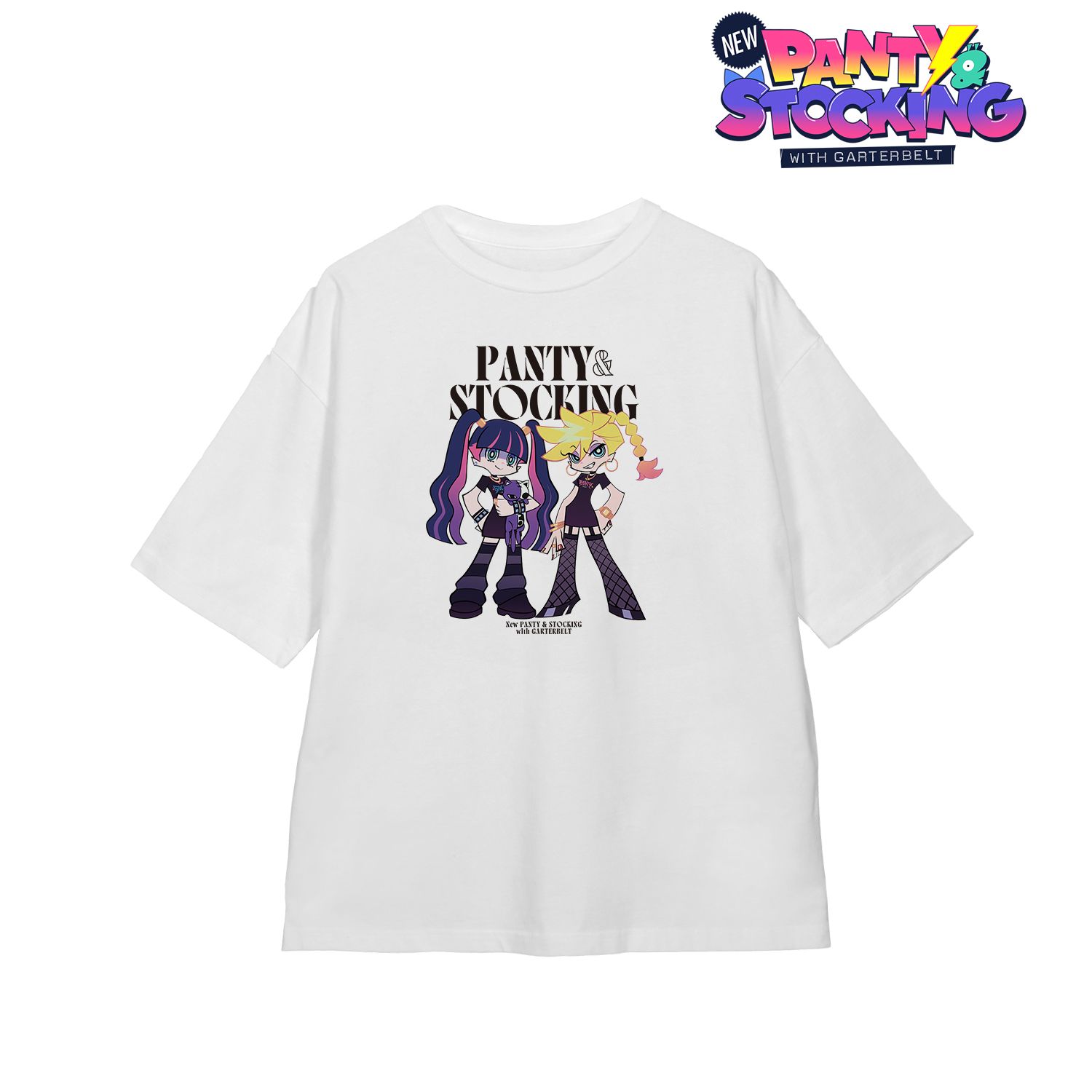 New PANTY ＆ STOCKING with GARTERBELT_(サイズ/L)_描き下ろし パンティ&ストッキング モデルver. BIGシルエットTシャツ ver.Bユニセックス