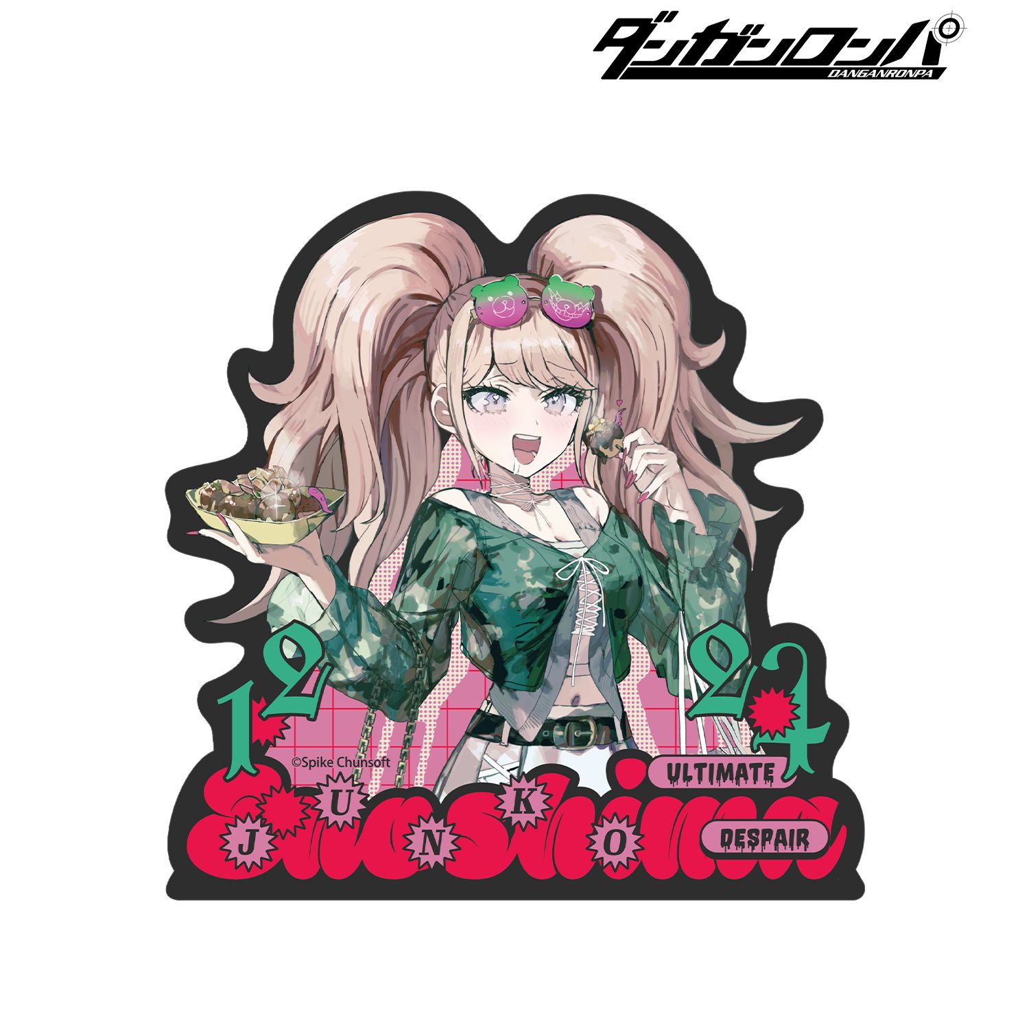 ダンガンロンパシリーズ_緜さんイラスト 江ノ島盾子 私服で旅行ver. ダイカットステッカー