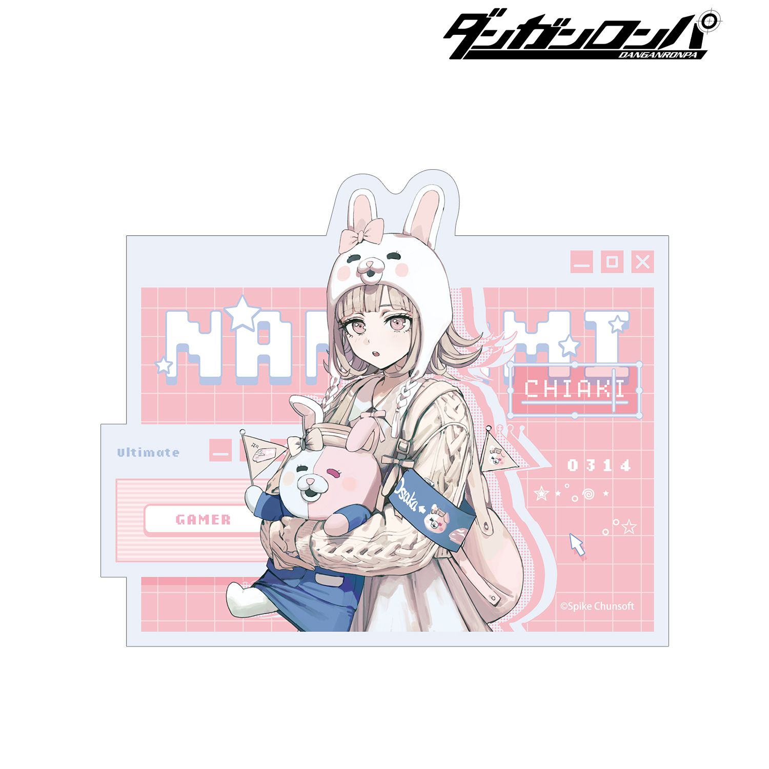 ダンガンロンパシリーズ_緜さんイラスト 七海千秋 私服で旅行ver. ダイカットステッカー