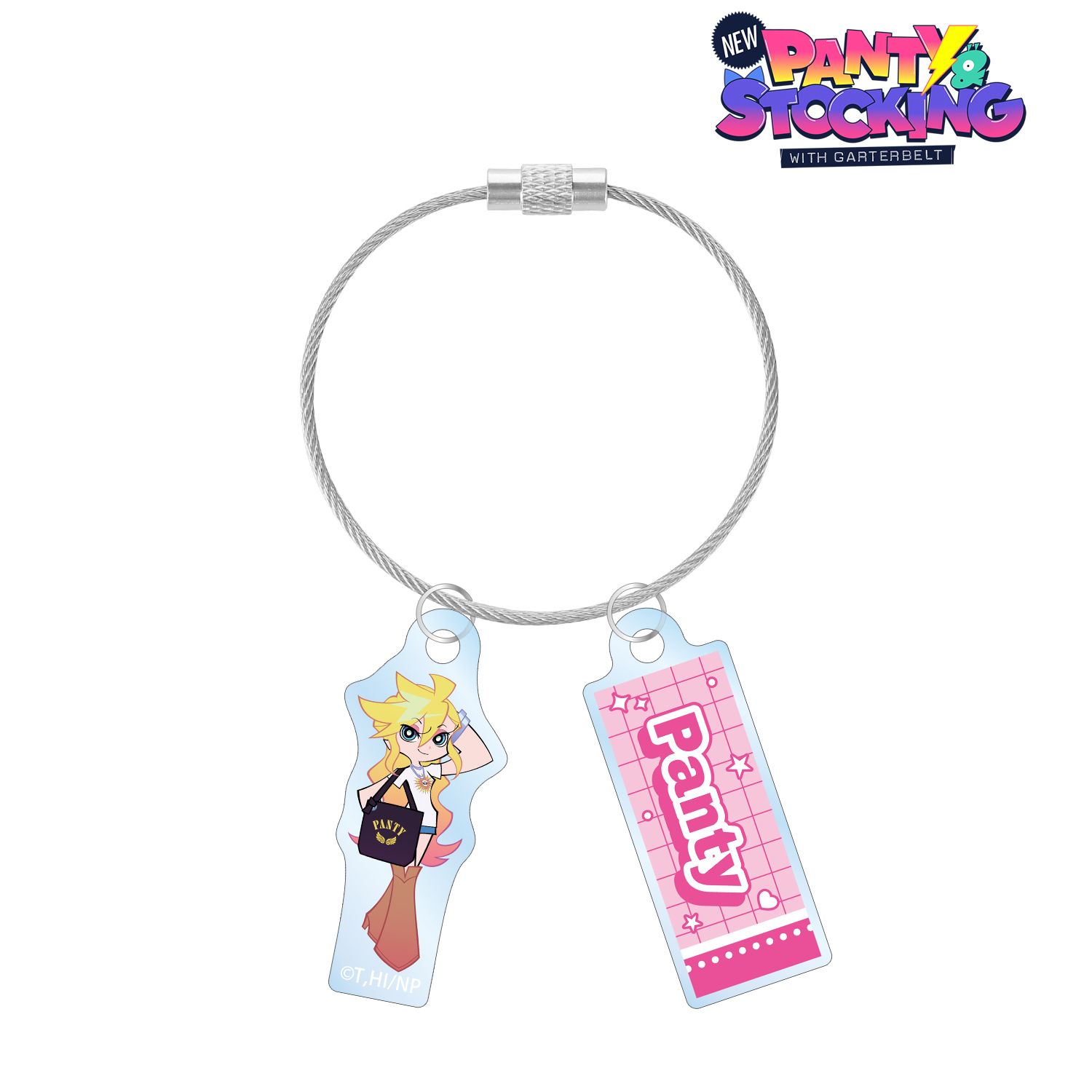 New PANTY ＆ STOCKING with GARTERBELT_描き下ろし パンティ モデルver. 2連ワイヤーアクリルキーホルダー ver.A