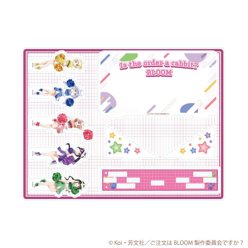 ご注文はうさぎですか？BLOOM_アクリルジオラマ01/チアリーダーver.(描き下ろしイラスト)