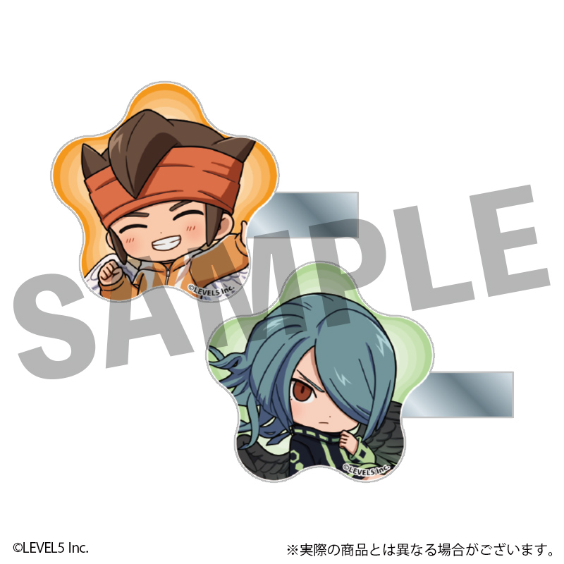 イナズマイレブン 英雄たちのヴィクトリーロード_アクリルヘアクリップ 円堂 守 天使ver.＆風丸 一郎太 悪魔ver.