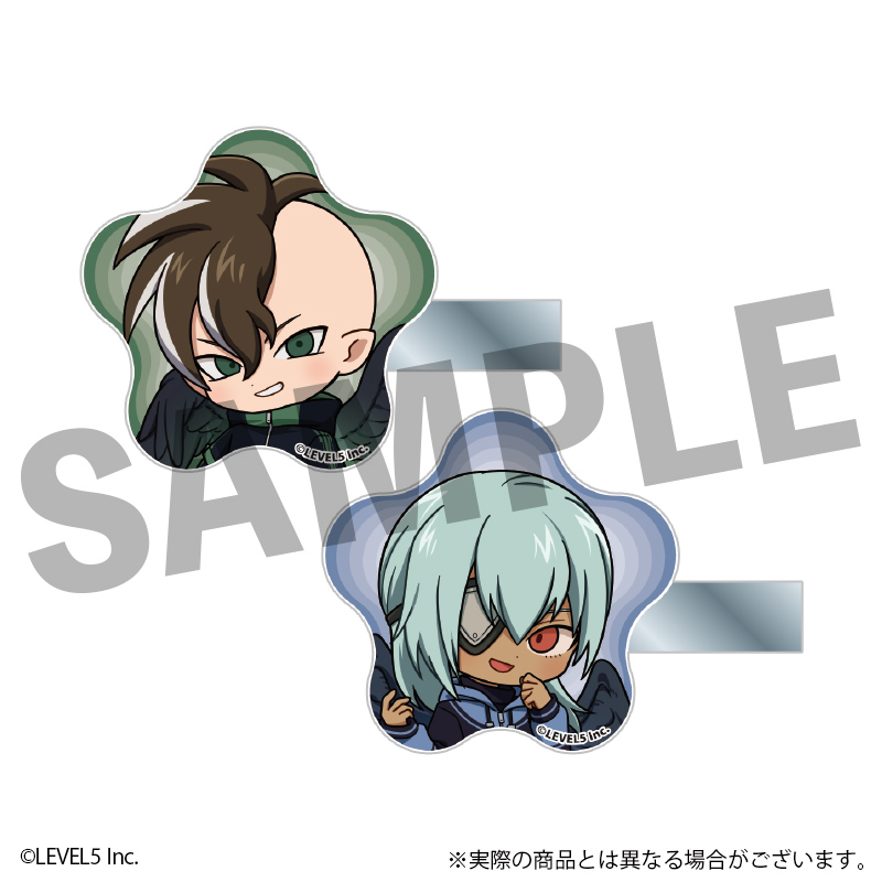 イナズマイレブン 英雄たちのヴィクトリーロード_アクリルヘアクリップ 不動 明王 悪魔ver.＆佐久間 次郎 悪魔ver.