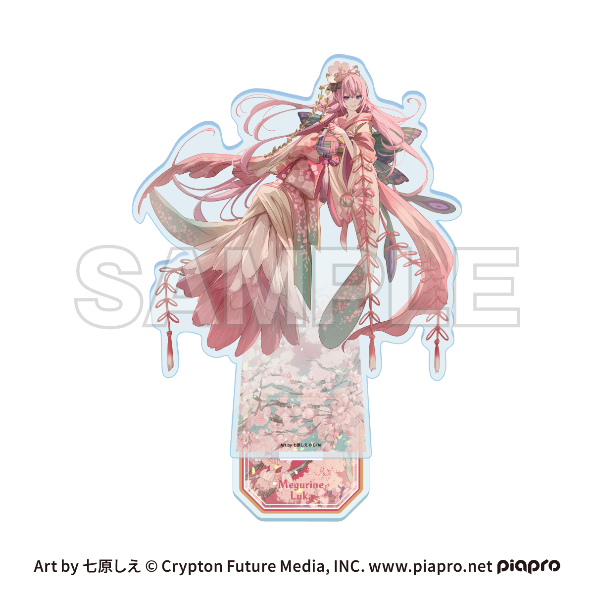 初音ミク_ピアプロキャラクターズ　cosmetics 音彩ノ粧 アクリルスタンド 巡音ルカ	