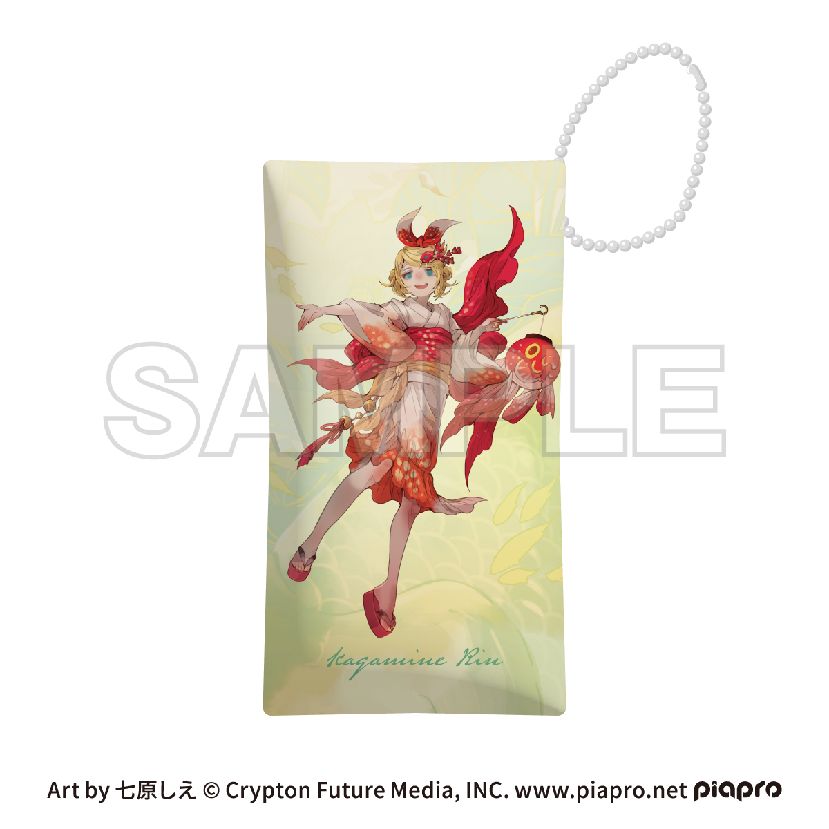 初音ミク_ピアプロキャラクターズ　cosmetics 音彩ノ粧 小物ケース 鏡音リン	 	 