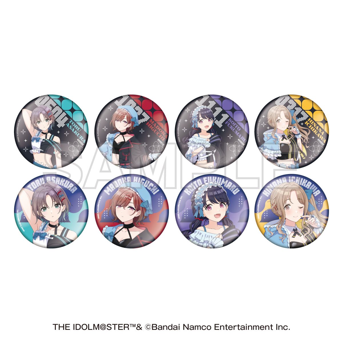 アイドルマスター シリーズ_NTTドコモ×アイドルマスター シャイニーカラーズ　トレーディング缶バッジ(全8種)　【BOX／8個入り】