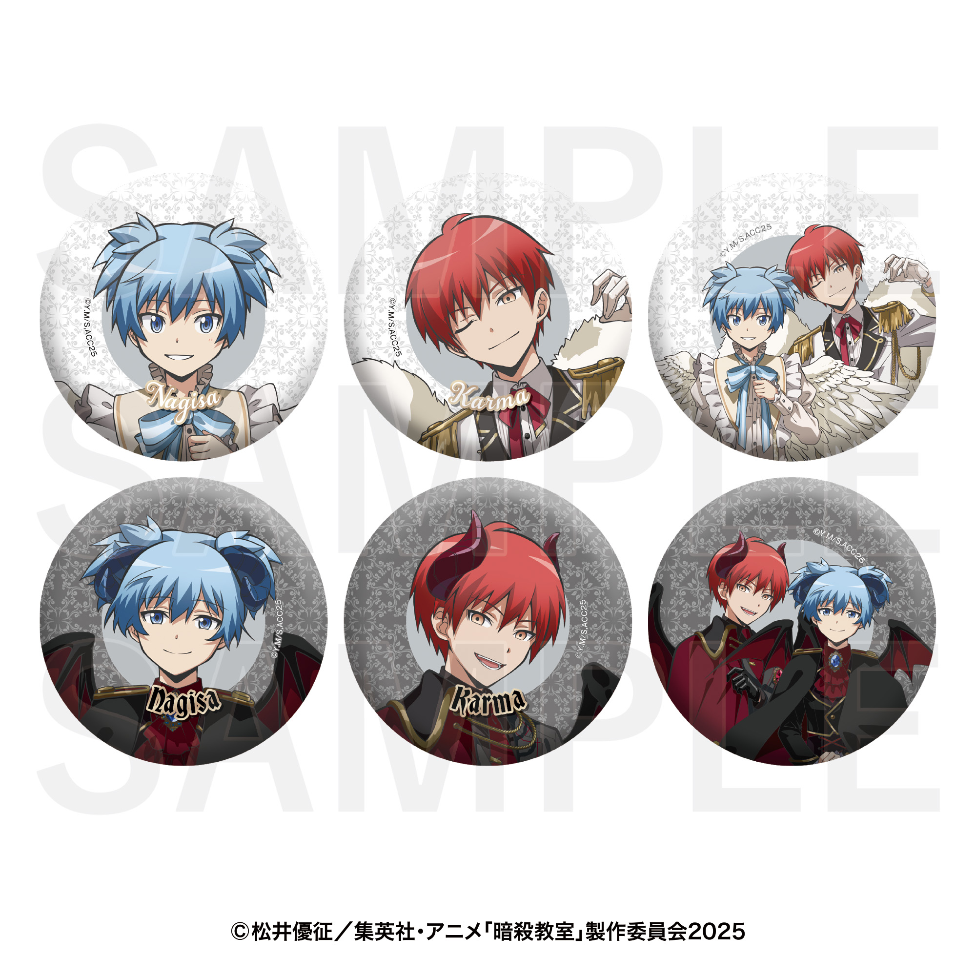 暗殺教室_Angel and Devil トレーディング缶バッジ(全6種) 【BOX／6個