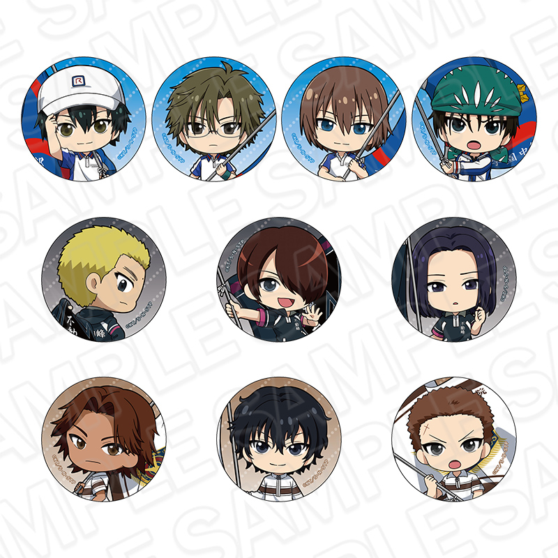 新テニスの王子様_カンバッジ(ランダム) A flag ミニキャラ ver.　【OPP／10個入り】【コンプリートセット】