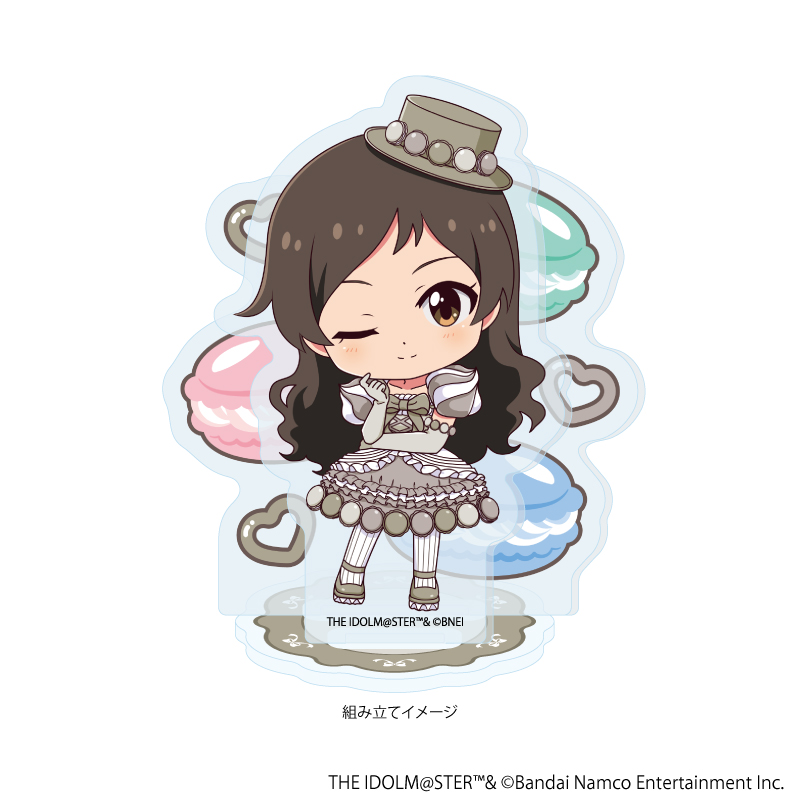アイドルマスター ミリオンライブ！_アクリルスタンドプレート46/北沢 志保 マカロンドレスver.(ミニキャライラスト)