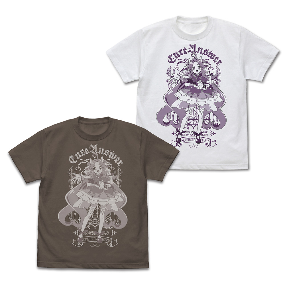 名探偵プリキュア!_XLサイズ_キュアアンサー Tシャツ/CHARCOAL