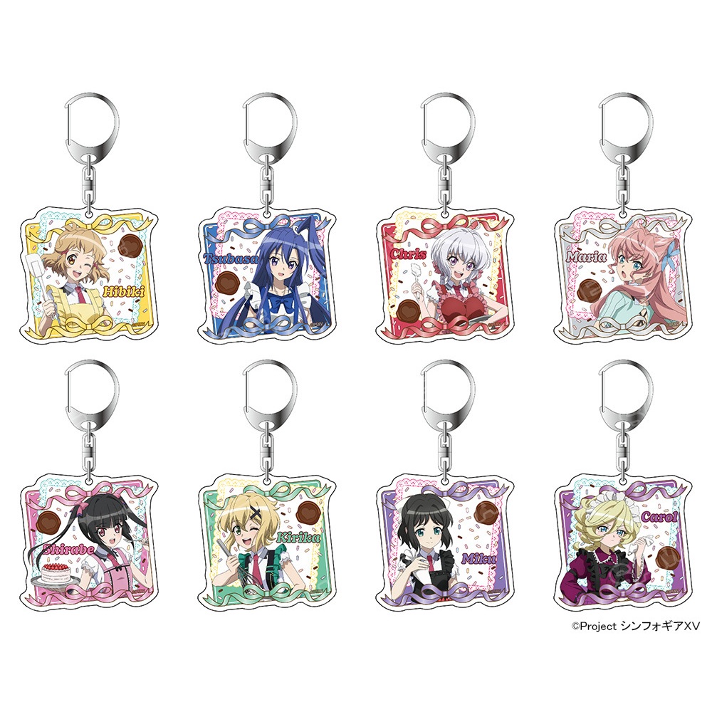 戦姫絶唱シンフォギアXV_POP UP SHOP トレーディングアクリルキーホルダー【OPP／8個入り】【コンプリートセット】