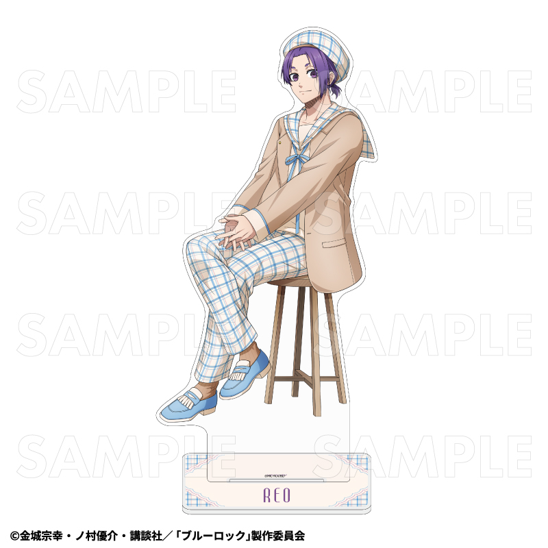 ブルーロック_チェックセーラーStyle 特大アクリルスタンド 御影玲王