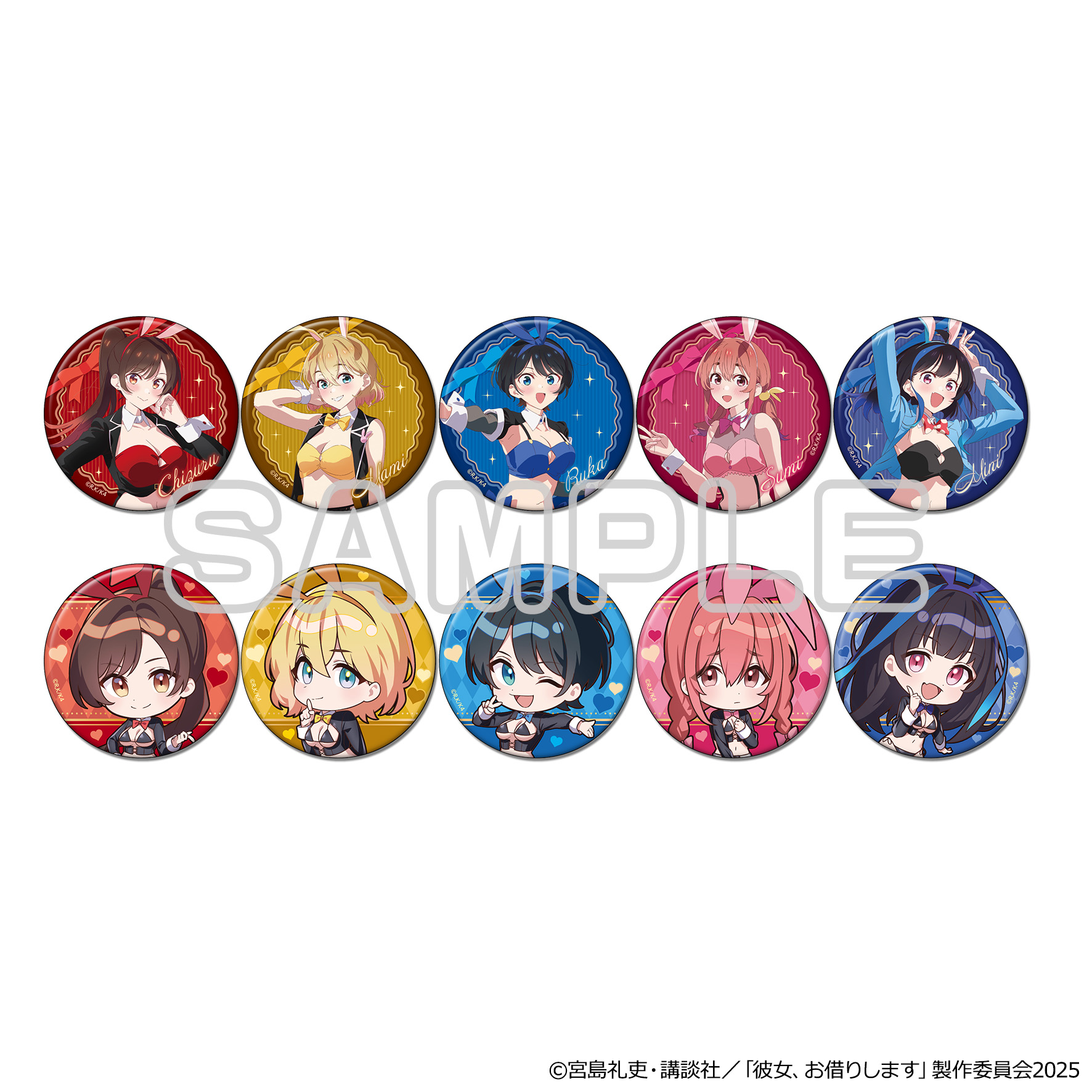 彼女、お借りします_トレーディング缶バッジ 逆バニー【BOX/10個入り】
