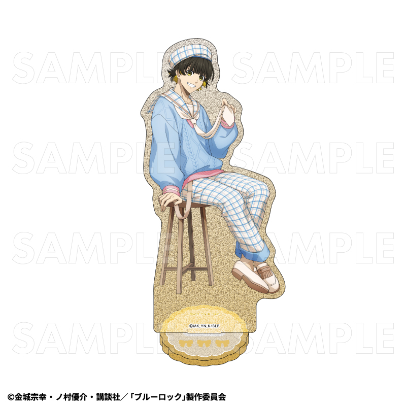 ブルーロック_チェックセーラーStyle グリッターアクリルスタンド 蜂楽廻