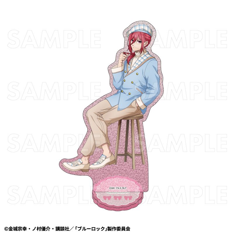 ブルーロック_チェックセーラーStyle グリッターアクリルスタンド 千切