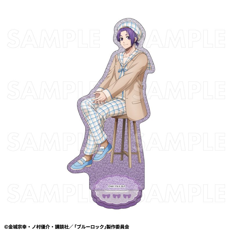 ブルーロック_チェックセーラーStyle グリッターアクリルスタンド 御影