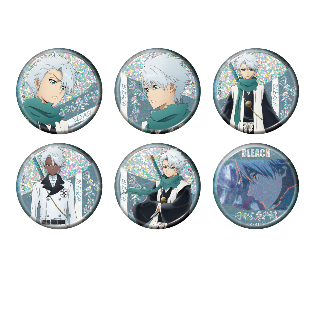 BLEACH 千年血戦篇_トレーディング ホログラム缶バッジ 日番谷冬獅郎 【BOX／6個入り】