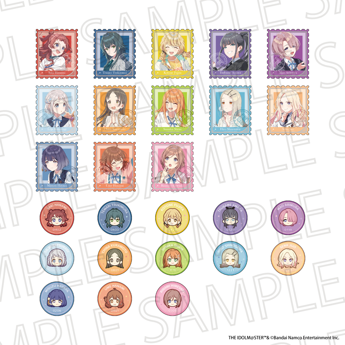 学園アイドルマスター_トレーディングステッカー　【コンプリートBOX／13個入り】