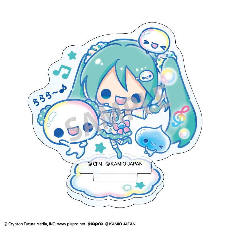 初音ミク×ぷくぷくあわわちゃん_ミニアクリルスタンド　初音ミク	