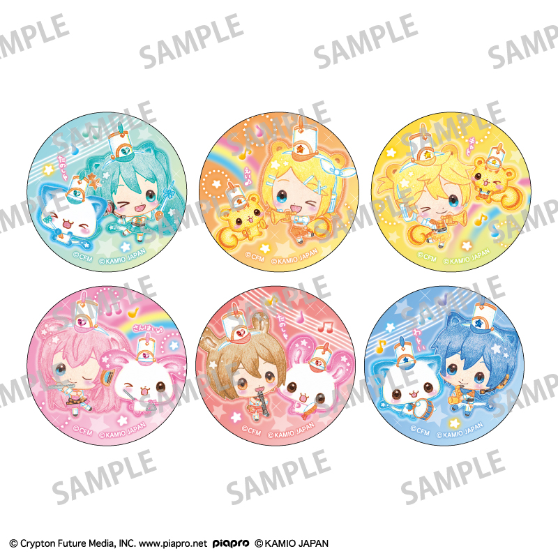 初音ミク×Happy March_トレーディング缶バッジ 【BOX／6個入り】		 			