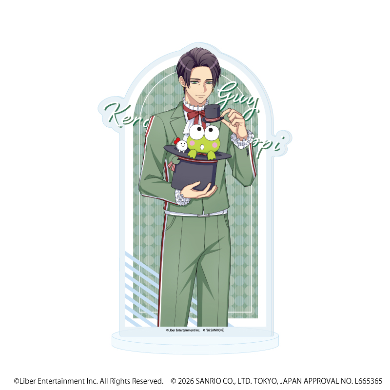 A3!×Sanrio characters_アクリルスタンド48/ガイ×けろけろけろっぴ(コラボイラスト)