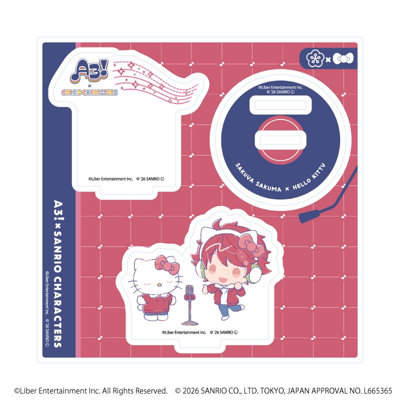 A3!×Sanrio characters_アクリルスタンドプレート25/佐久間 咲也