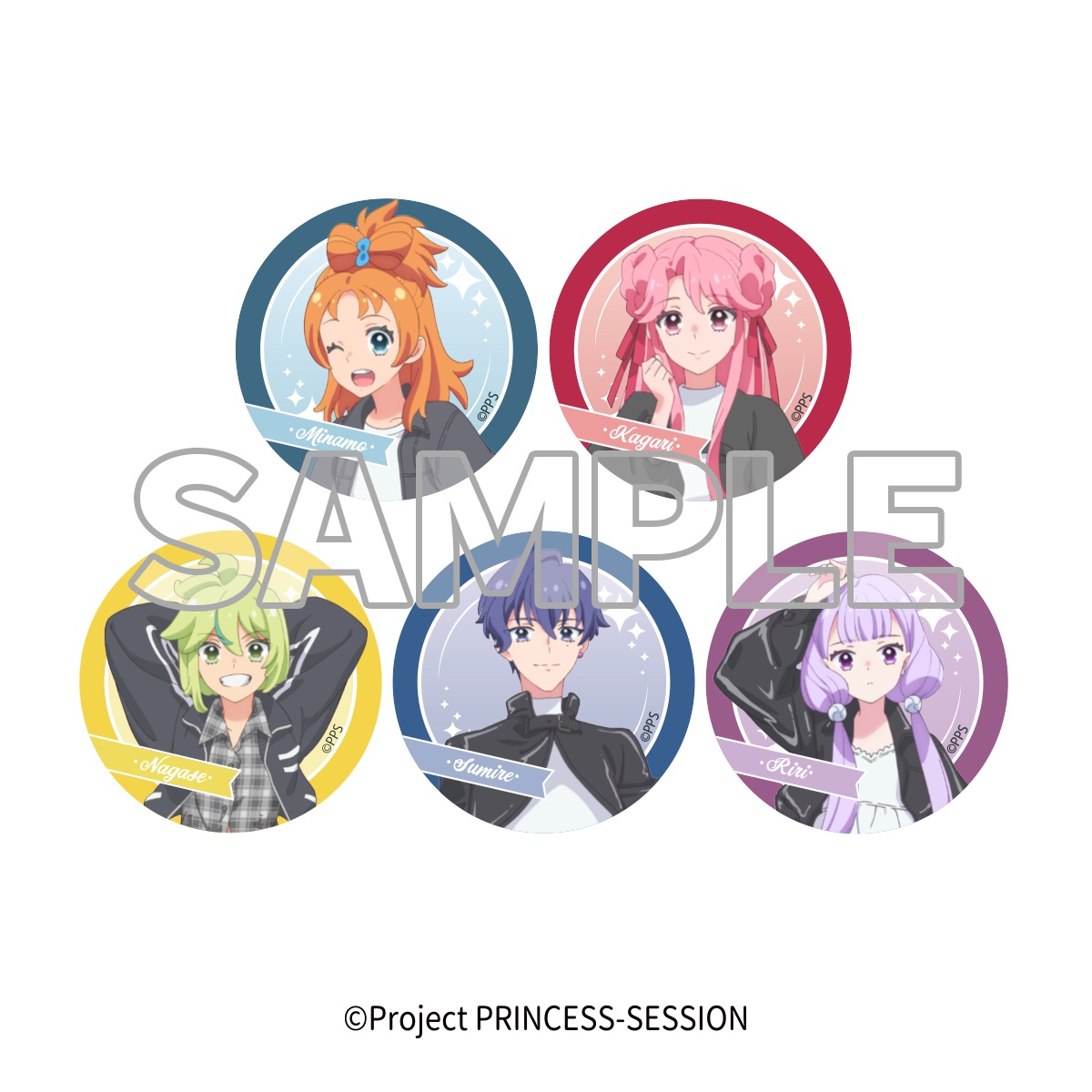 プリンセッション・オーケストラ_トレーディング缶バッジ(全5種)【BOX／5個入り】