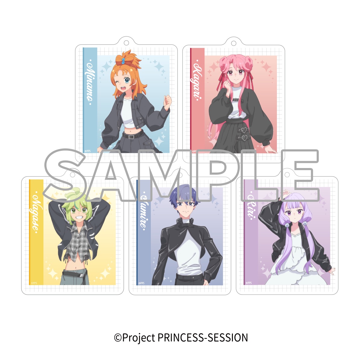 プリンセッション・オーケストラ_トレーディングアクリルキーホルダー(全5種)【BOX／5個入り】