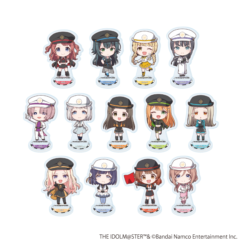 学園アイドルマスター_アクリルぷちスタンド06/駅員風衣装ver. コンプリートセット(全13種)(ミニキャライラスト)【コンプリートセット/13個入り】
